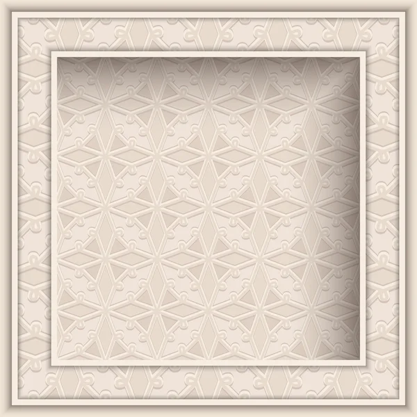 Quadro ornamental quadrado — Vetor de Stock