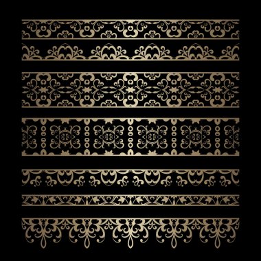 Altın sınır süsler kümesi