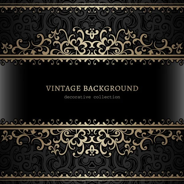 Vintage gouden achtergrond — Stockvector