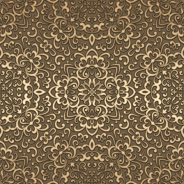 Gold background, seamless pattern — Stock Vector