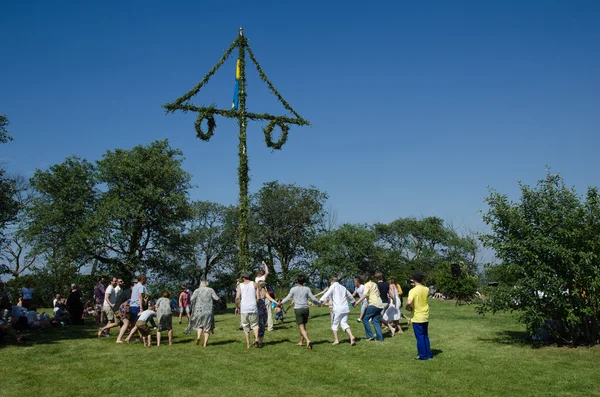 Schweden feiern Hochsommer — Stockfoto