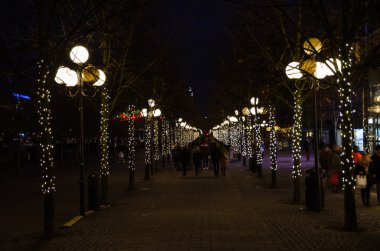 Stockholm merkezine ışıklı patika