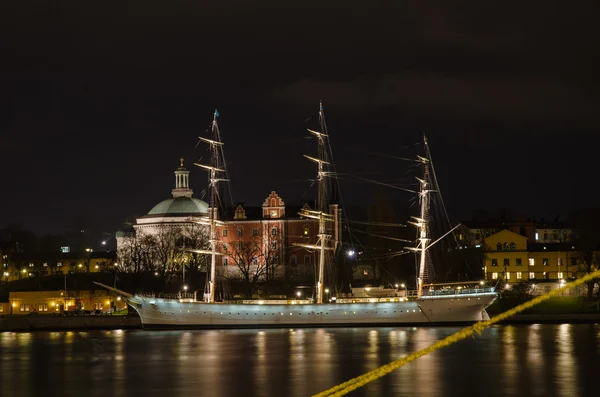 Vecchia nave in Stoccolma, Svezia — Foto Stock