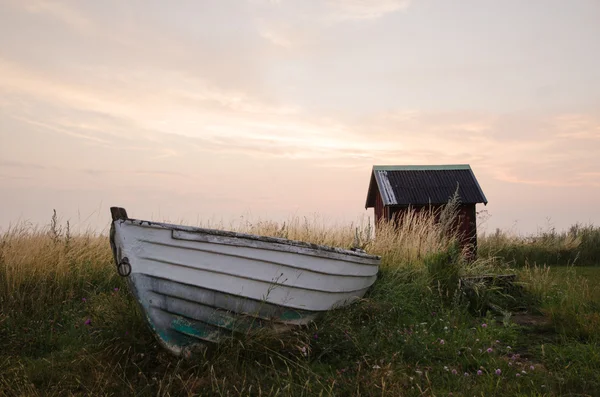 Oude roeiboot — Stockfoto