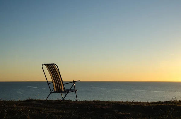 Stol vid kusten在海岸的椅子 — 图库照片