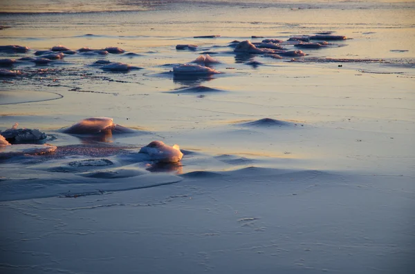 Icescape por la costa — Foto de Stock