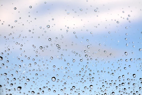 Gotas de agua sobre vidrio —  Fotos de Stock