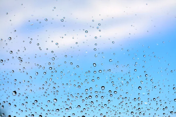 Gotas de agua sobre vidrio —  Fotos de Stock