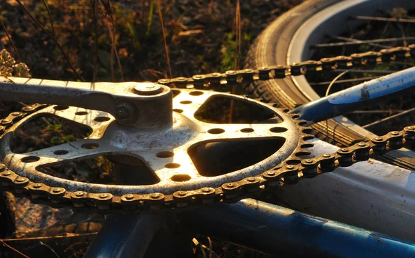 Old bicycle crank — Stock Photo, Image