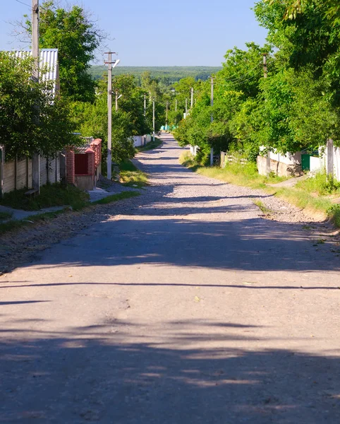 Ukrainian village street — Stock Photo, Image