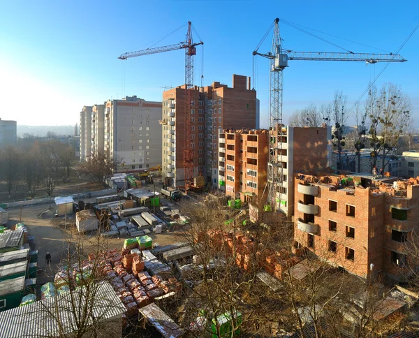 Building a new block of flats — Stock Photo, Image