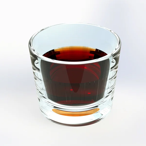 Ett halvt glas whiskey — Stockfoto