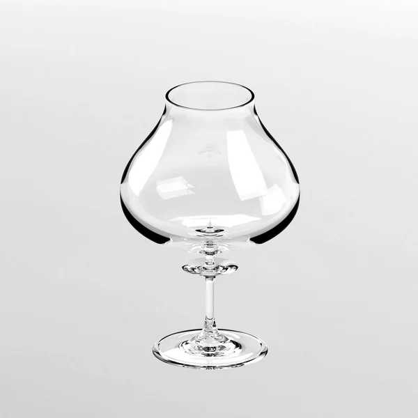 Tomma glas isolerade på grå bakgrund — Stockfoto