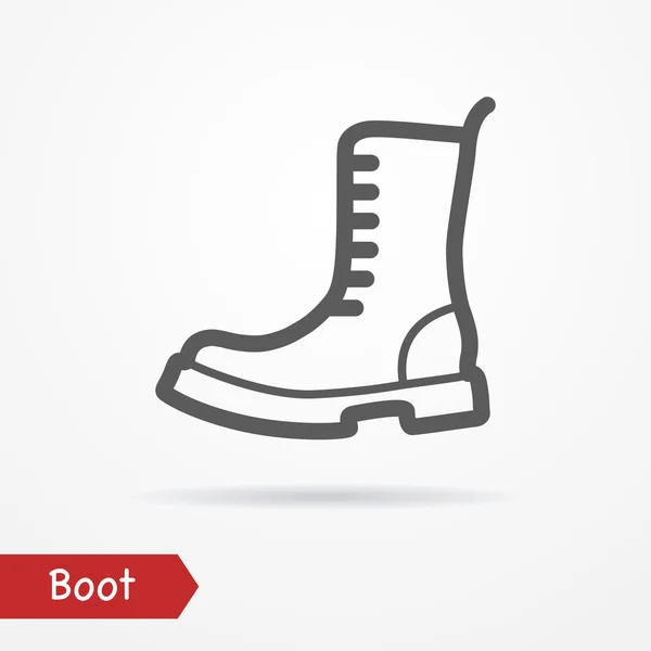 Military boot icon — Stock Vector