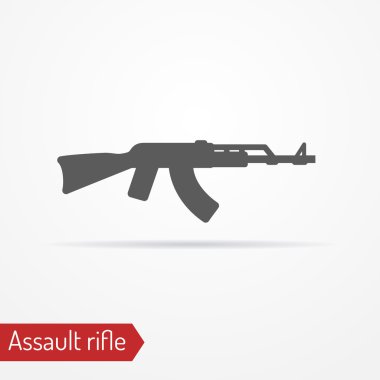 Assault rifle icon clipart