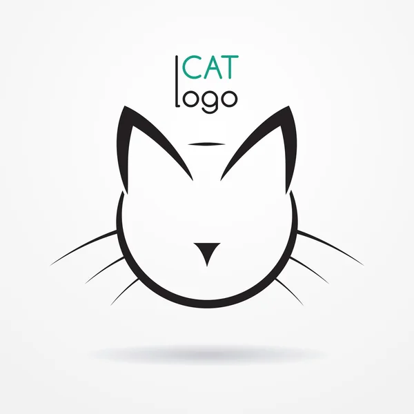 Cat simple icon black and white Royalty Free Vector Image