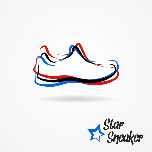 Sneaker Star logo — Image vectorielle