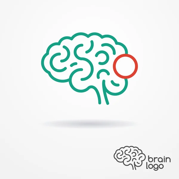 Brain logo — Stock Vector