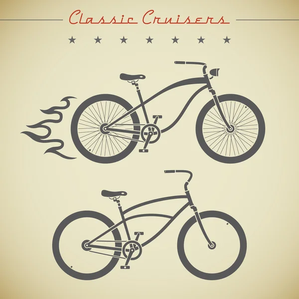 Bicicleta personalizada — Vector de stock