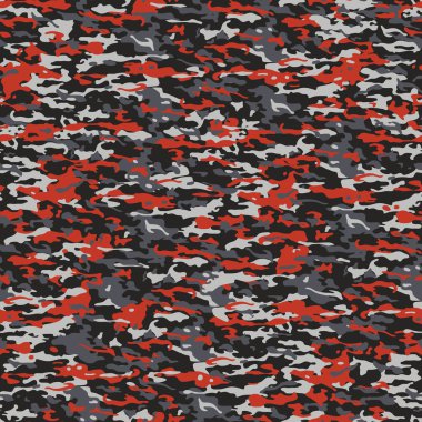 Gray and red camouflage clipart