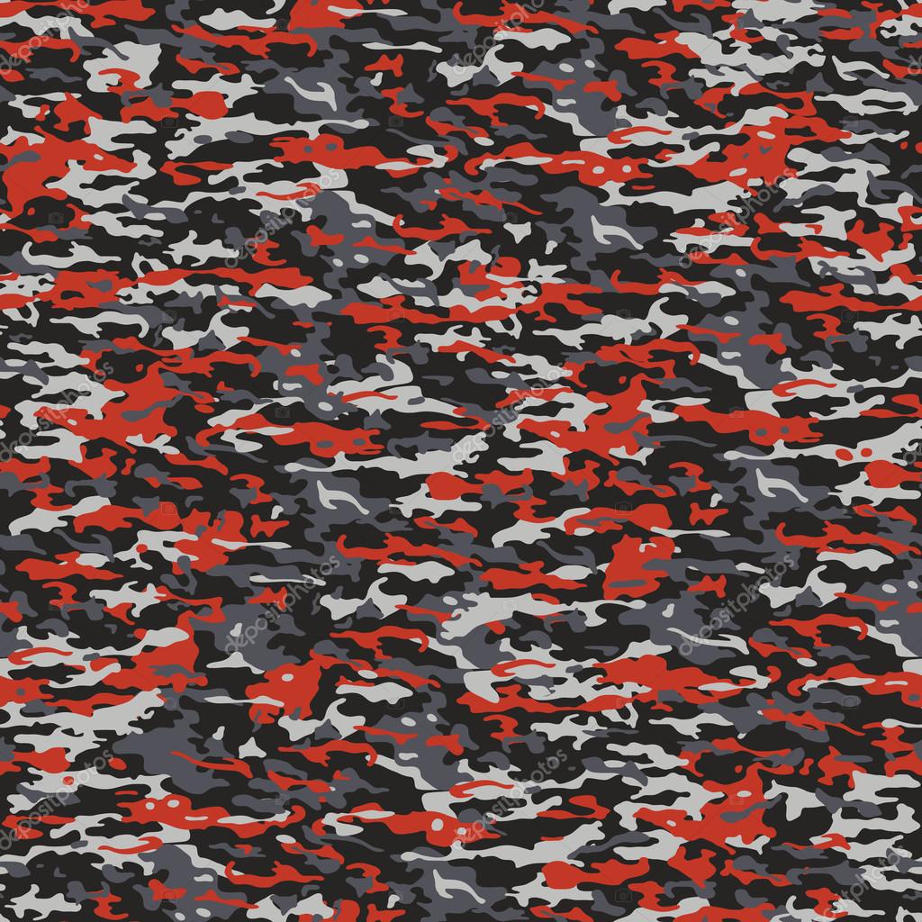 Red And Black Camo