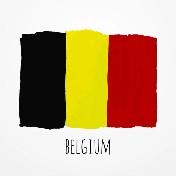 Bélgica bandera — Vector de stock