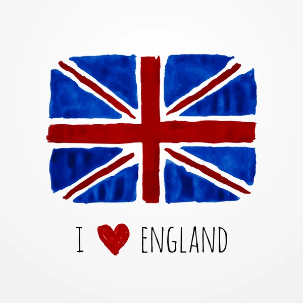 Angleterre Drapeau — Image vectorielle