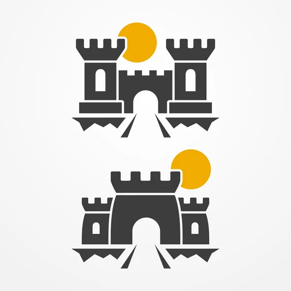 Castle icon set — Stock Vector