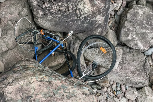 Сломанный велосипед . — стоковое фото