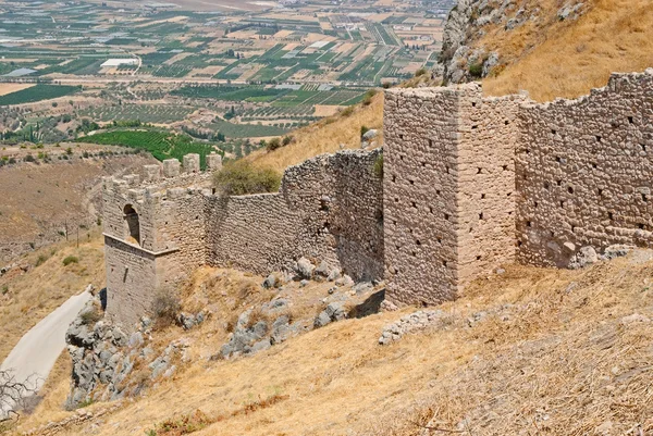 Väggarna i den gamla fästningen. — Stockfoto