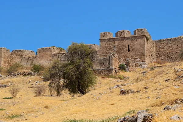 Walls of ancient Corinth. — Stock Photo, Image