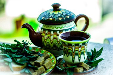 Bulgar çanak çömlek ile natürmort