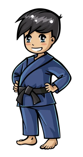 Karate-Junge — Stockvektor