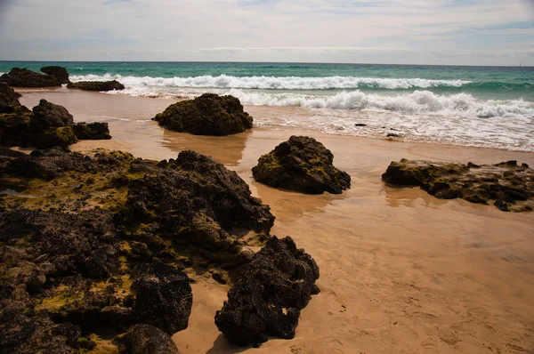 Olas grandes y arrecifes — Foto de Stock