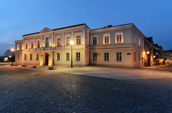 Edifícios na praça de Maria Panny em Kielce, Polônia — Fotografia de Stock