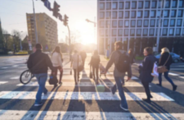 İnsanlarda bulanıklık ile ışık tonlama, Wroclaw sokak