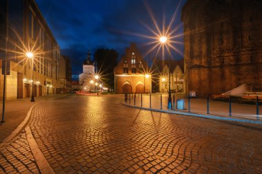 Gdansk merkezinde antik cadde.