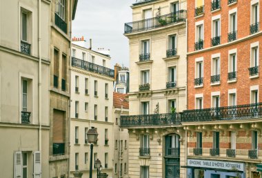geleneksel Paris konut. Paris, Fransa.