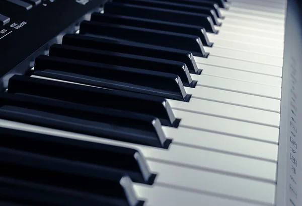 Synthesizer buttons close up — Stock Photo, Image