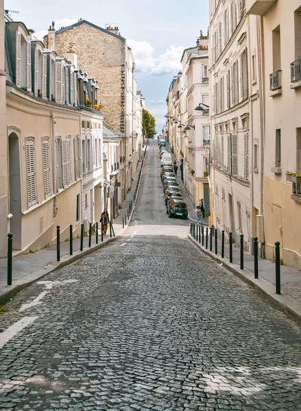 O bairro histórico de Montmartre em Paris — Fotografia de Stock