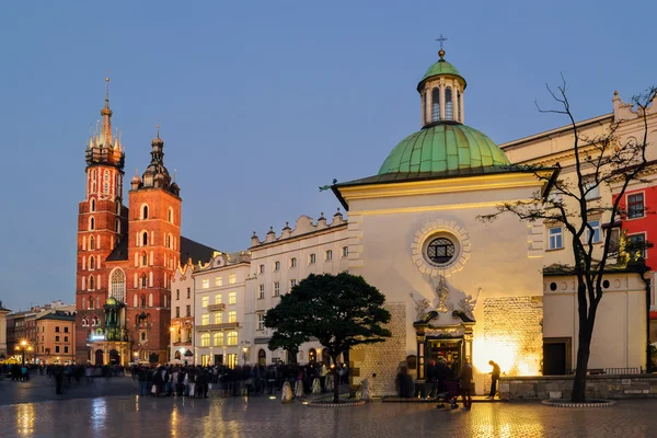 Rynek Glowny - The main square of Krakow — Stock Photo, Image