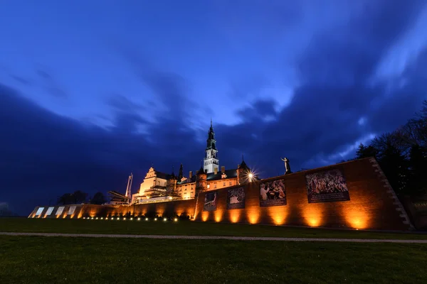 Czestochowa Jasna Gora kutsal alan akşam.