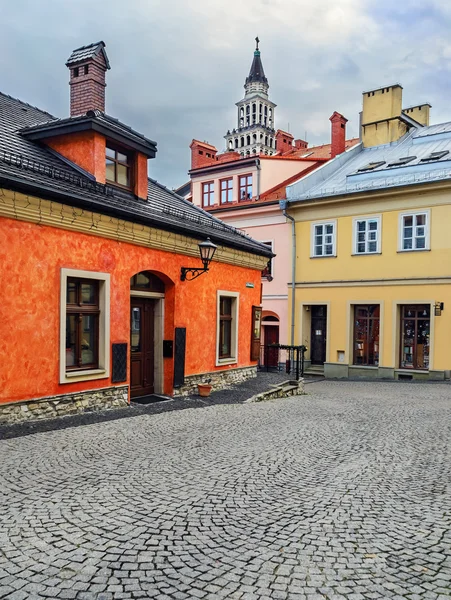 Vista de la parte histórica de Bielsko-Biala — Foto de Stock