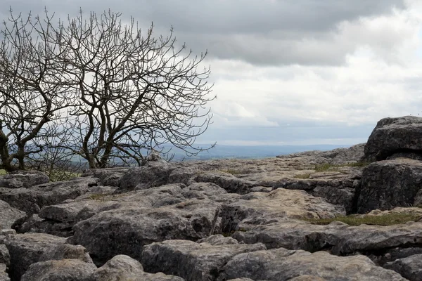 Бесплодной malham ков-Великобритания — стоковое фото