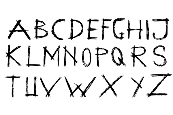 Doodle γραμματοσειρά - ράβδωση — Φωτογραφία Αρχείου
