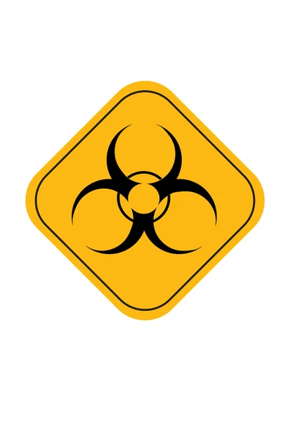 Знак радиационной опасности гранжа — стоковое фото