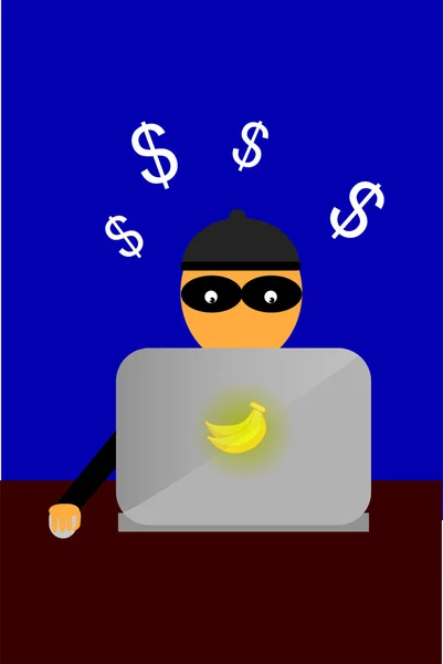 Illustration for cyber crime — Stock Photo, Image