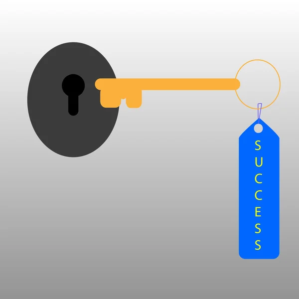 Иллюстрация ключа к успеху — стоковое фото