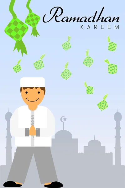 인사말 카드-Ramadhan 카림 — 스톡 사진