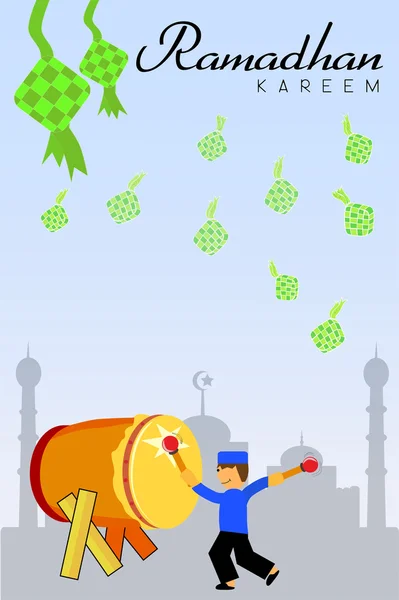 Gratulationskort - Ramadan Kareem — Stockfoto